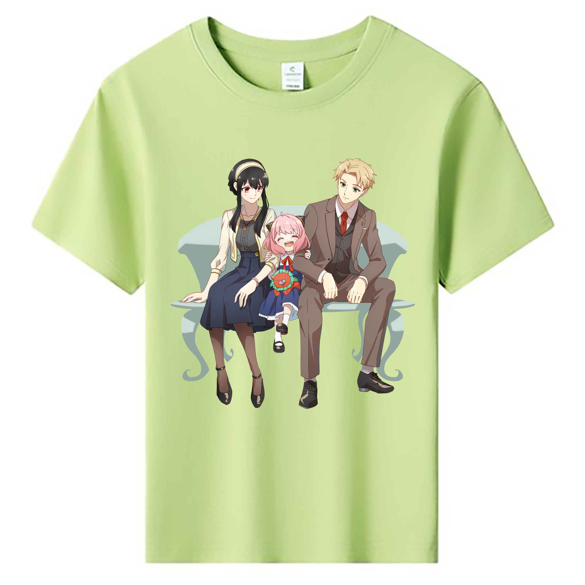（画像用） SPY×FAMILY间谍家家酒 綿100％キッズTシャツ（フロントプリント）